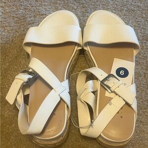 NWT Target Women's White Strap Sandals